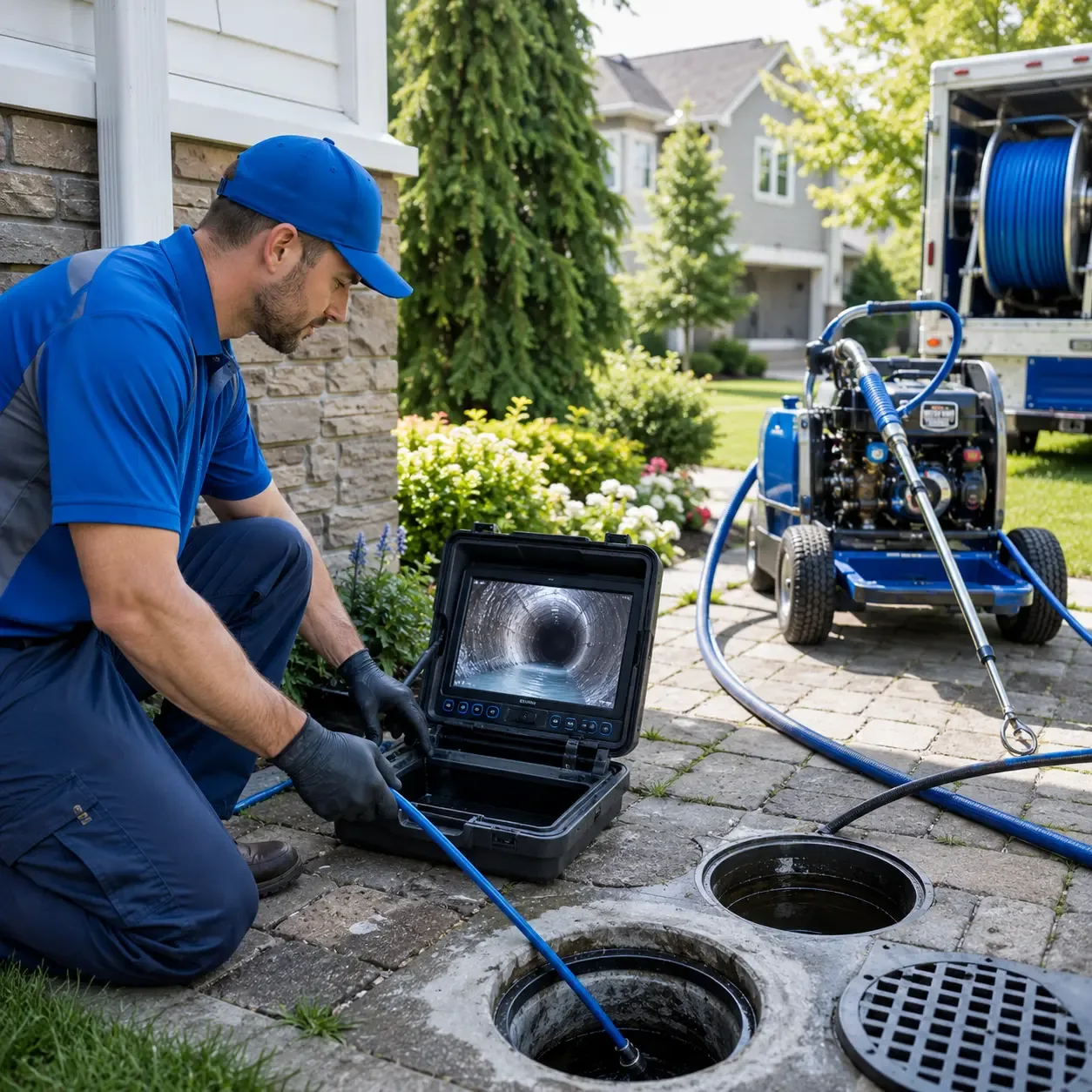 Outdoor drain cleaning professionals serving Union Center, WI