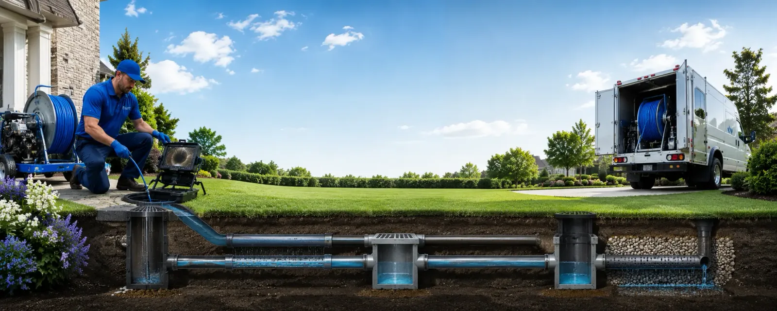 Outdoor drain cleaning information for Union Center, WI